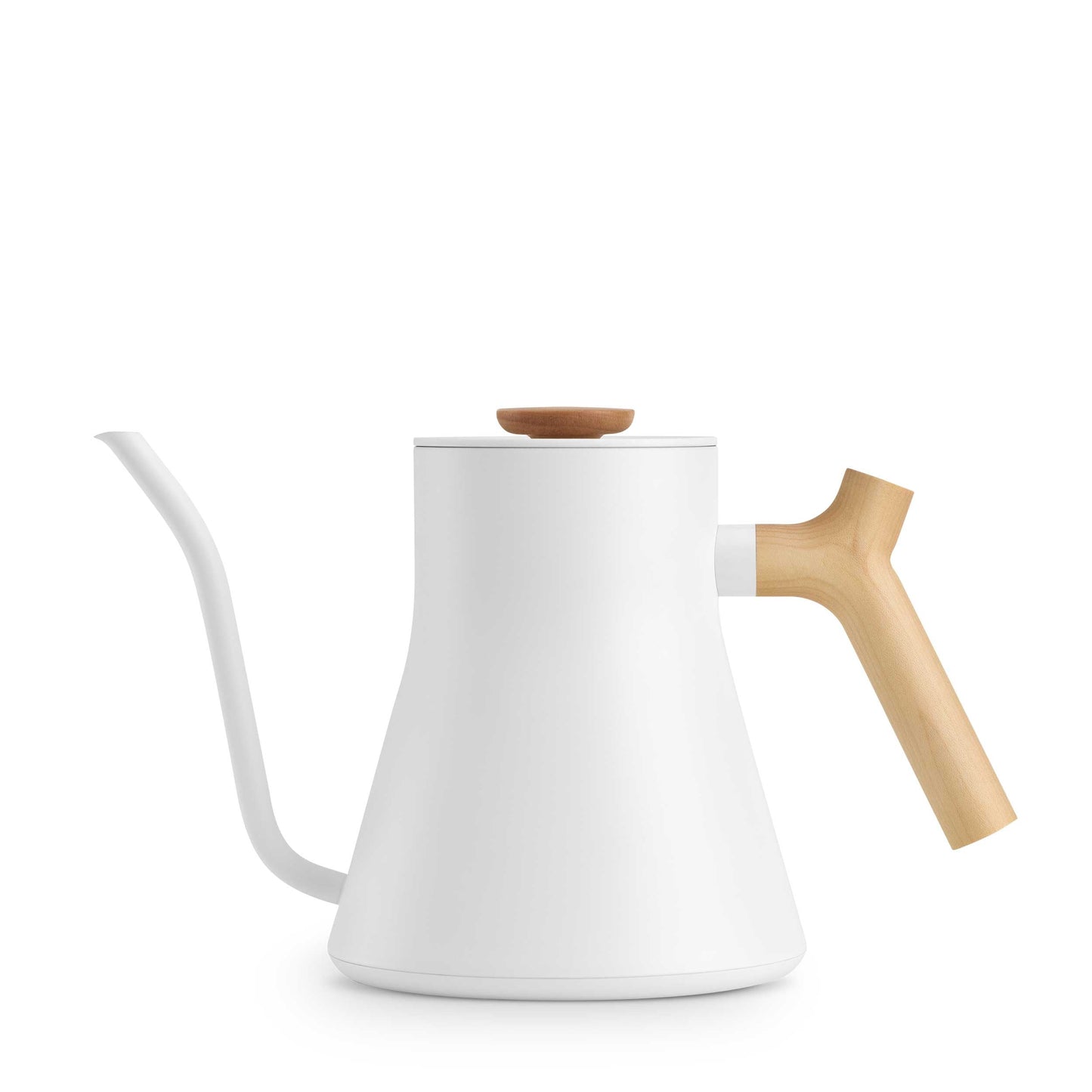 Fellow Stagg EKG Pro Electric Kettle - Matte White w/ Maple | Barsonist