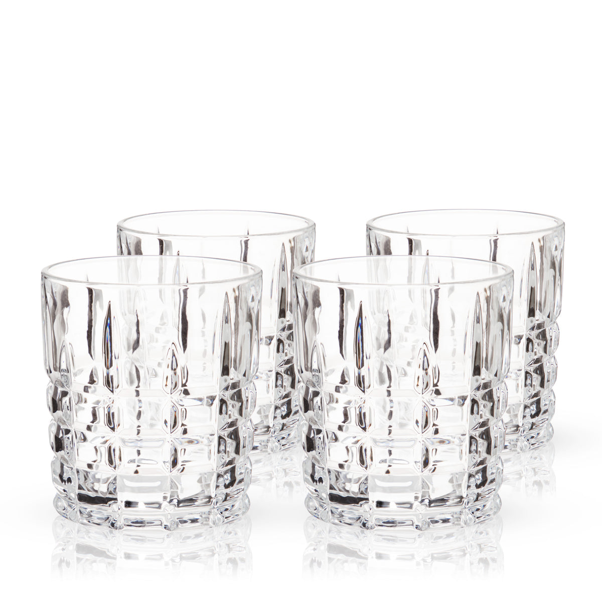 Highland Crystal Rocks Glasses Viski® (Set of 4)