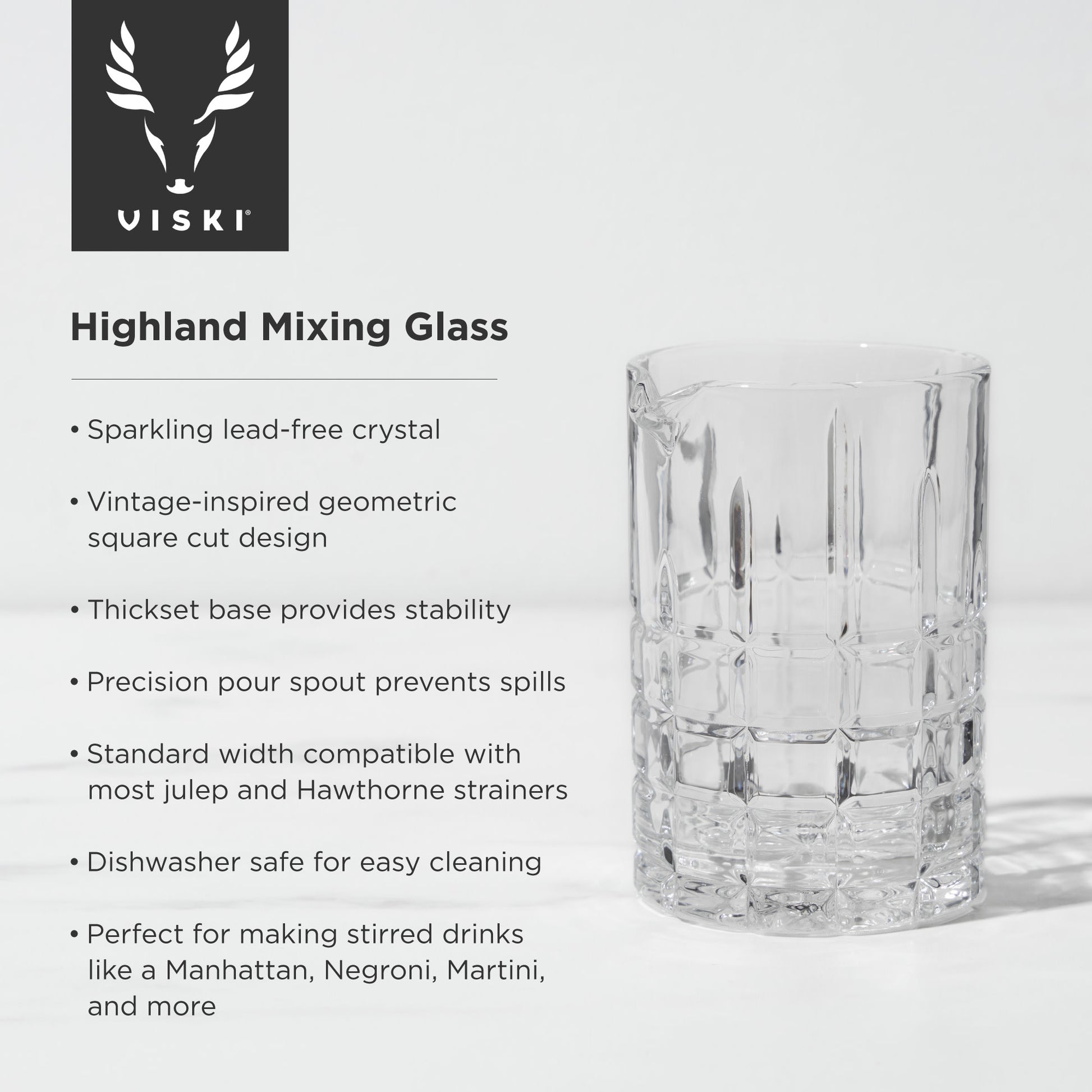 Highland 18 Oz Mixing Glass Viski®