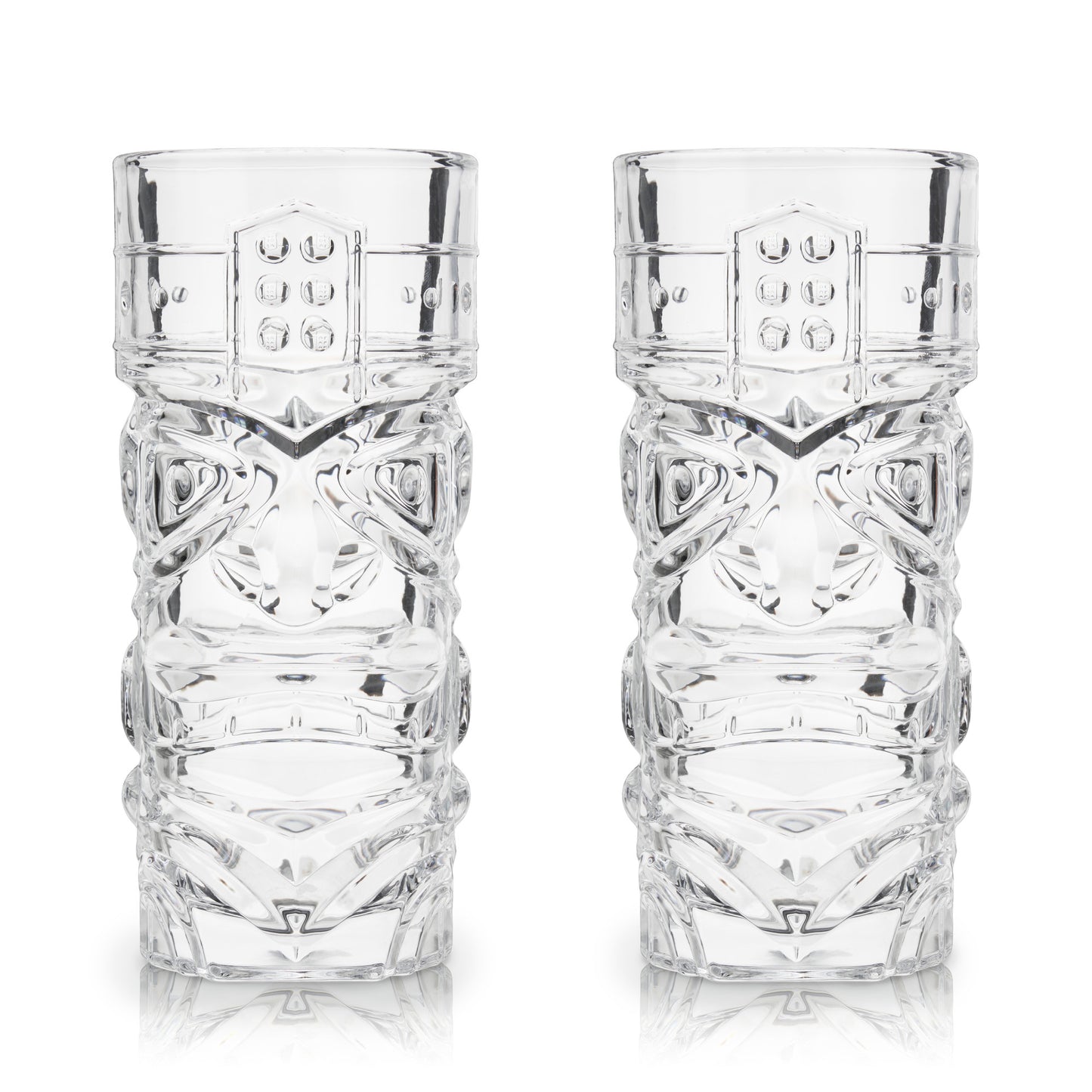 Pacific Crystal Tiki Glasses Viski® (Set of 2)