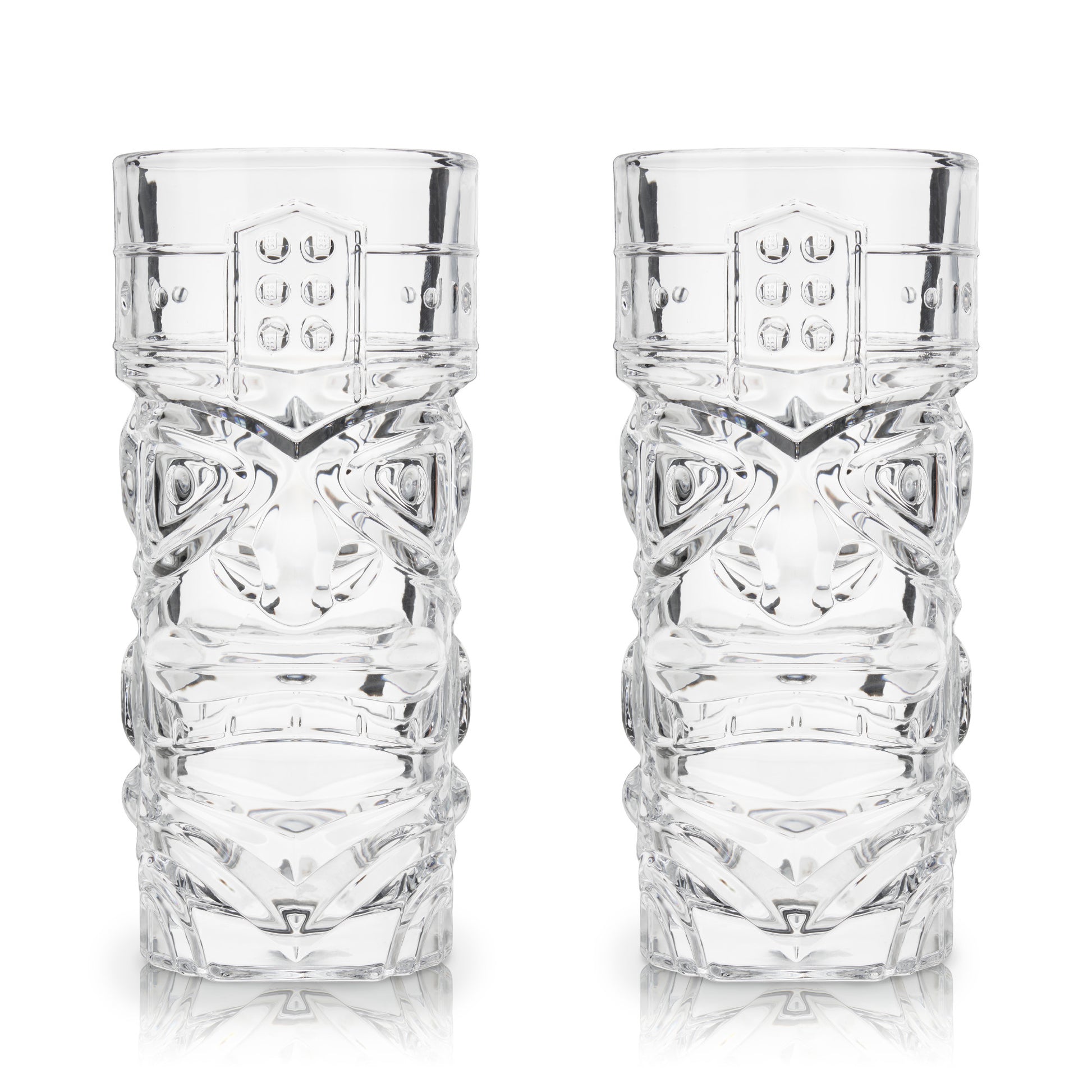 Pacific Crystal Tiki Glasses Viski® (Set of 2)