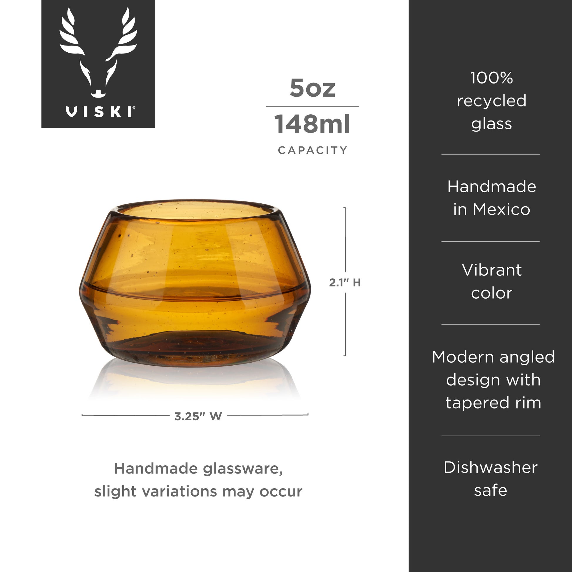 Copita Amber Tequila Glass Viski®