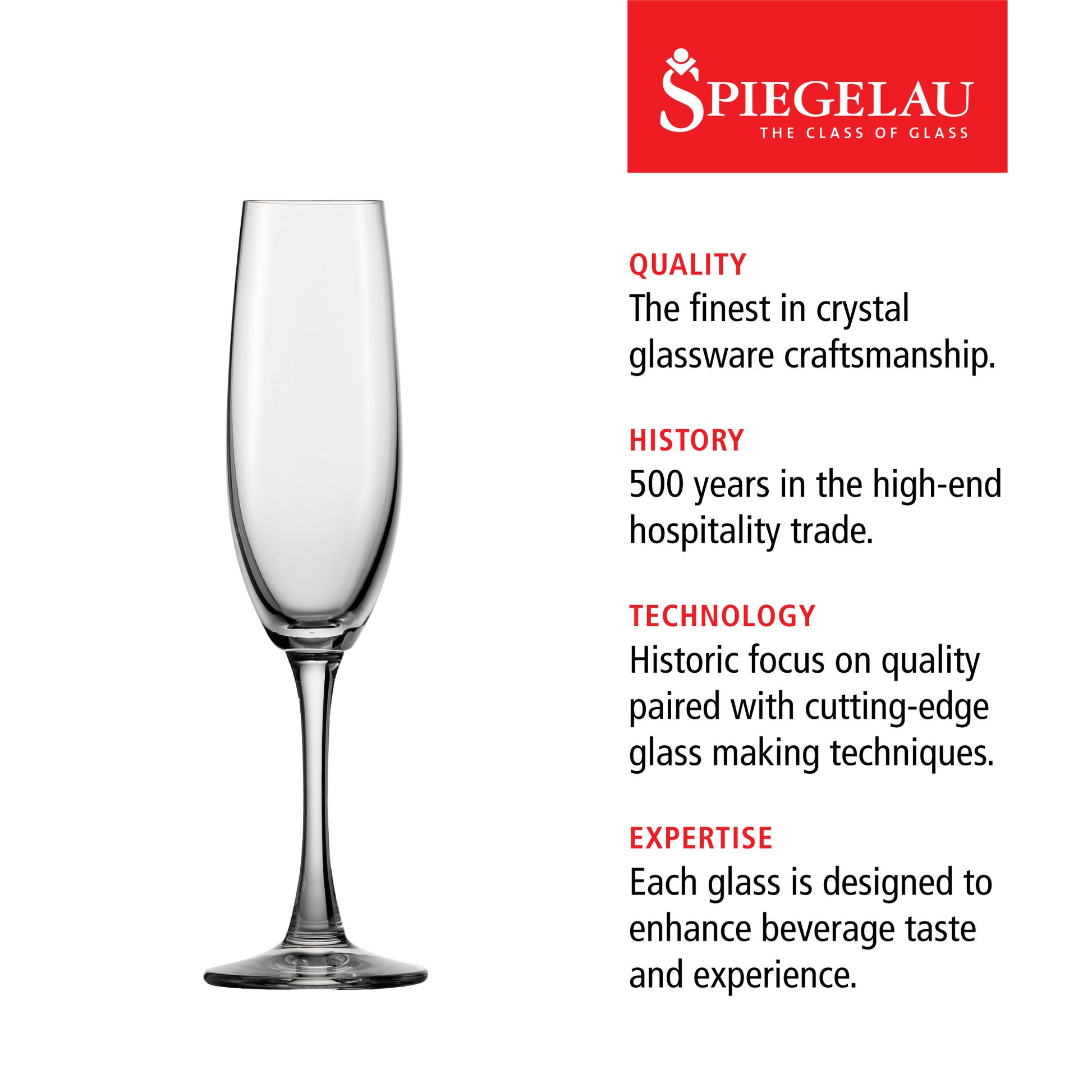 Spiegelau Wine Lovers Champagne Flutes, Set of 4 | Barsonist