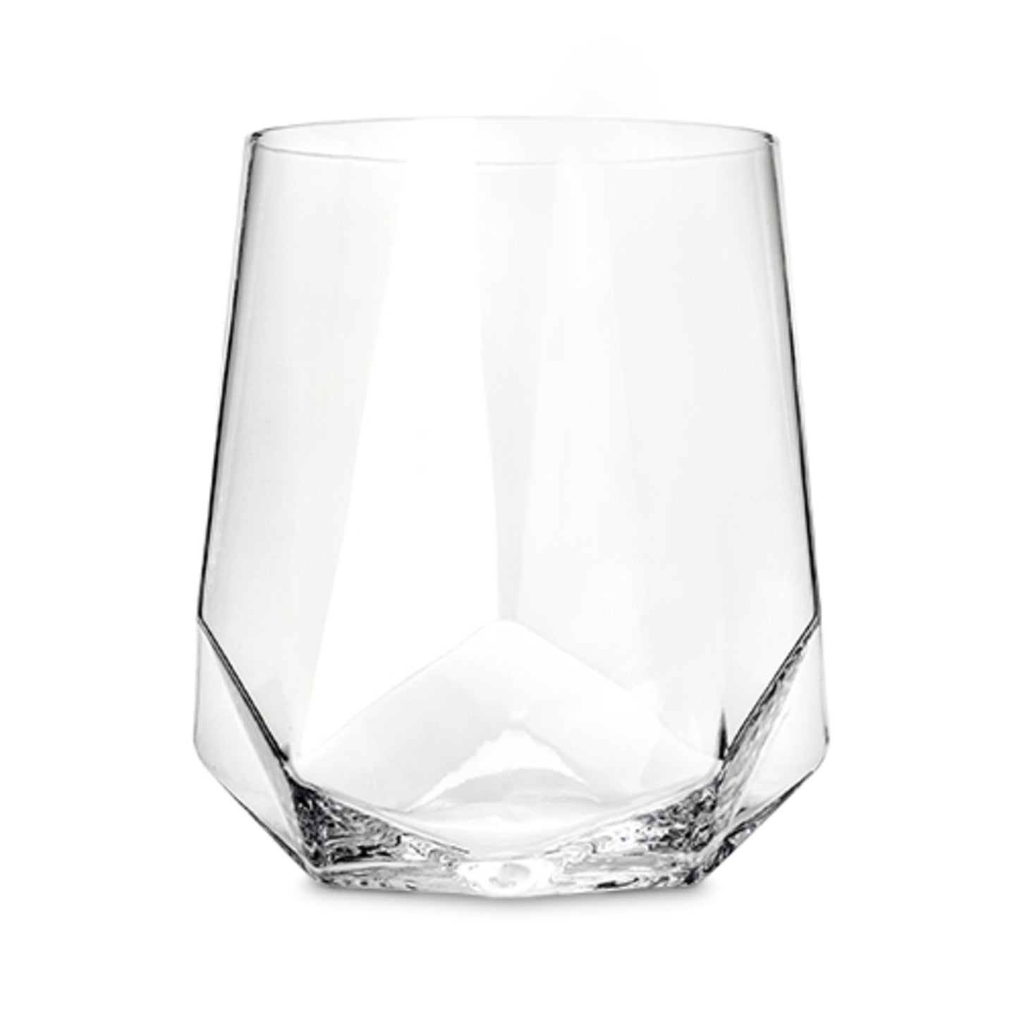 Seneca Crystal Faceted Wine Glasses Viski® (Set of 2)