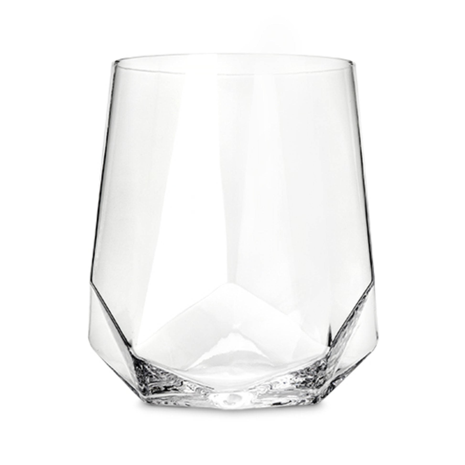 Seneca Crystal Faceted Wine Glasses Viski® (Set of 2)