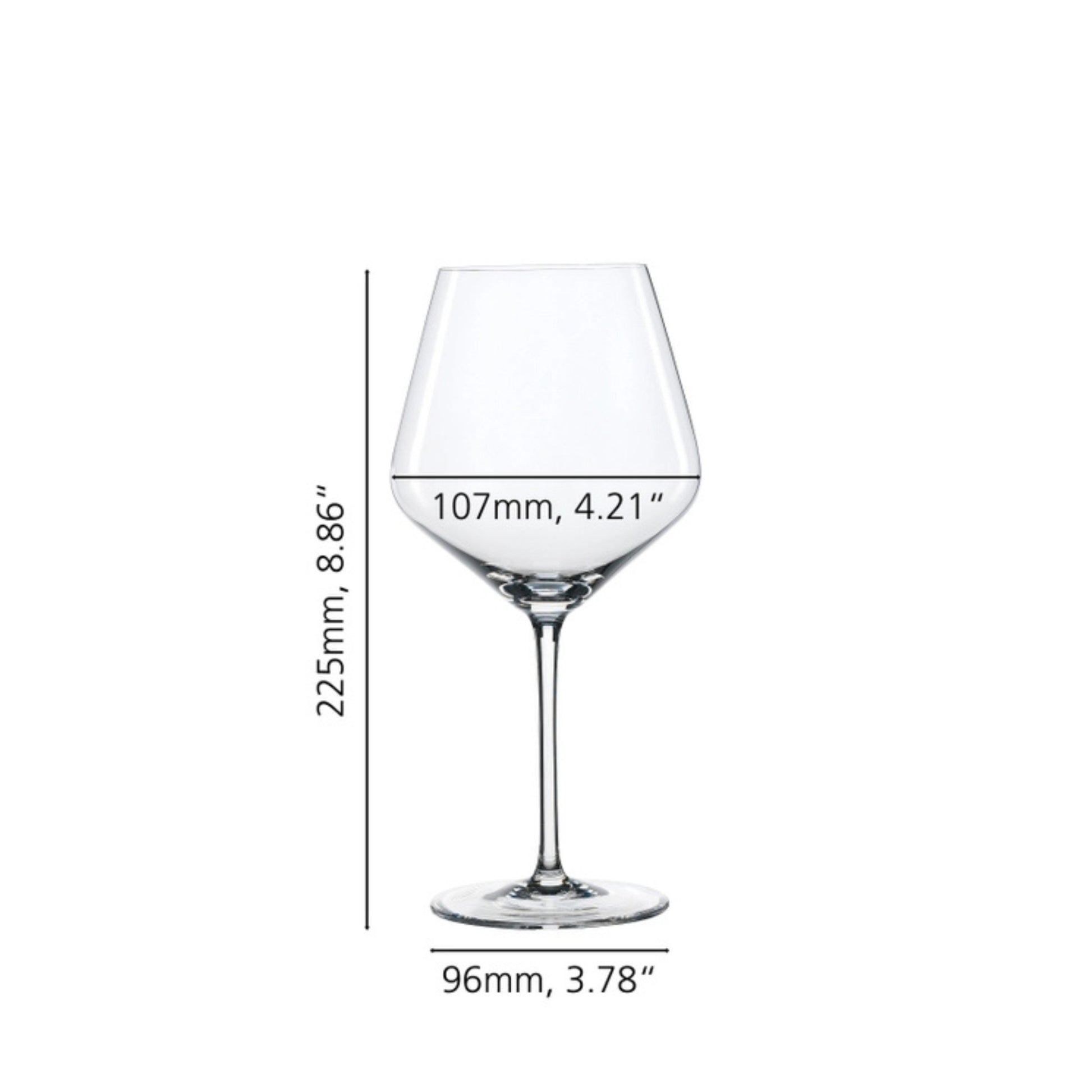 Spiegelau Style 22.6 Oz Burgundy Glasses (Set of 4)