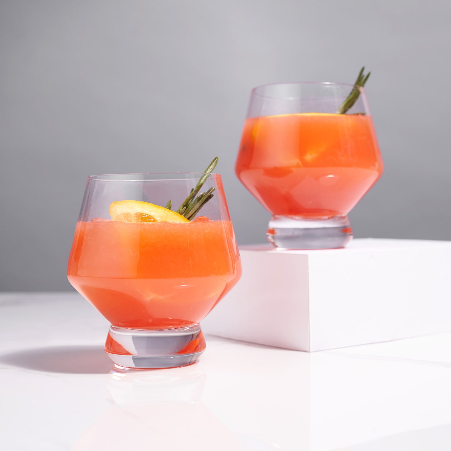 Raye Footed Crystal Punch Glasses by Viski, Set of 2 | Barsonist