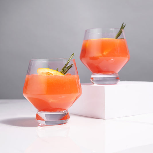 Raye Footed Crystal Punch Glasses by Viski, Set of 2 | Barsonist