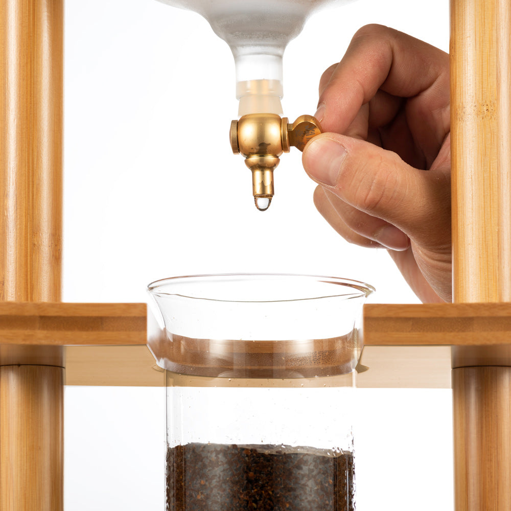Yama Glass Cold Brew Tower Bamboo Frame 6-8 Cup | Barsonist