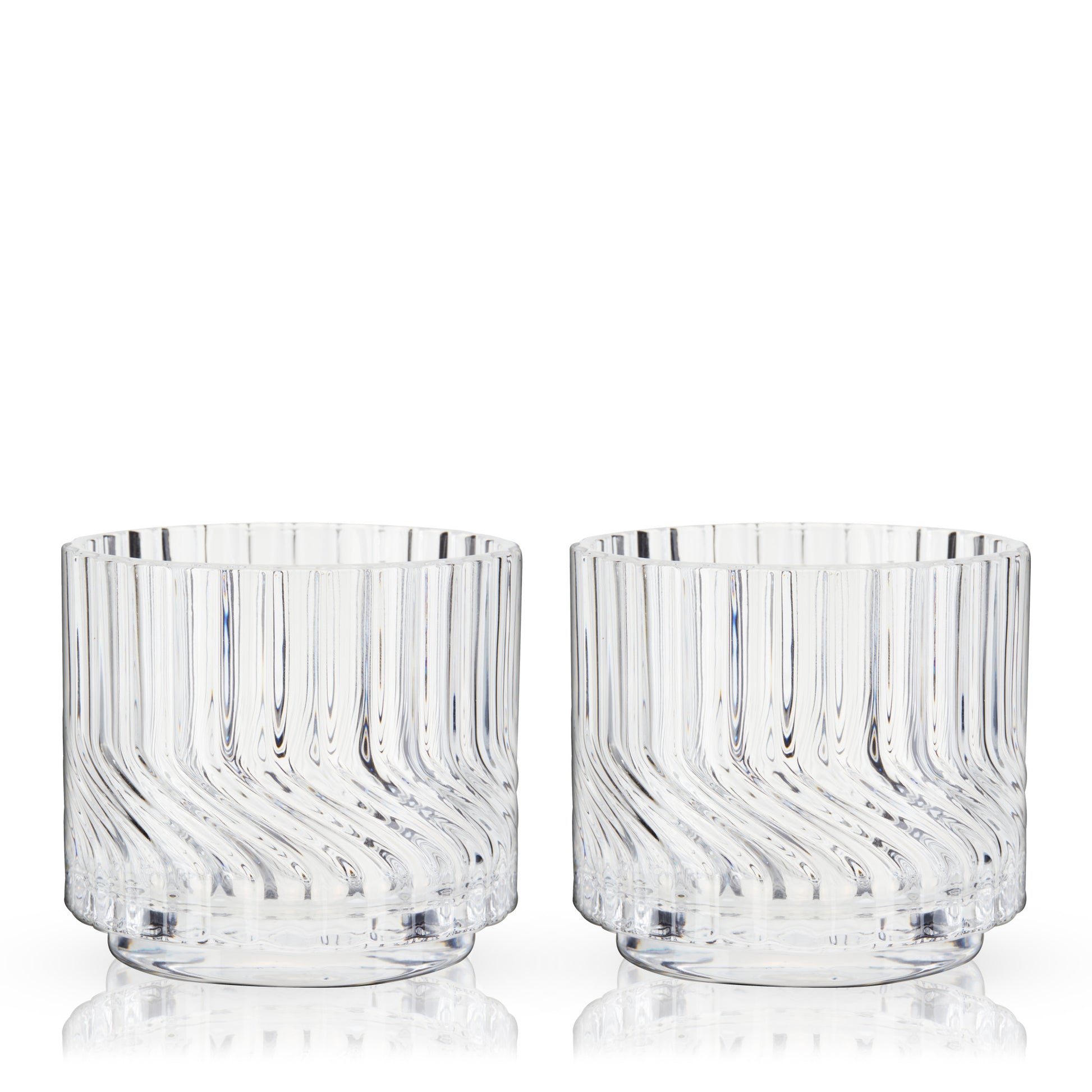 Zephyr Crystal Lowball Tumblers Viski® (Set of 2)