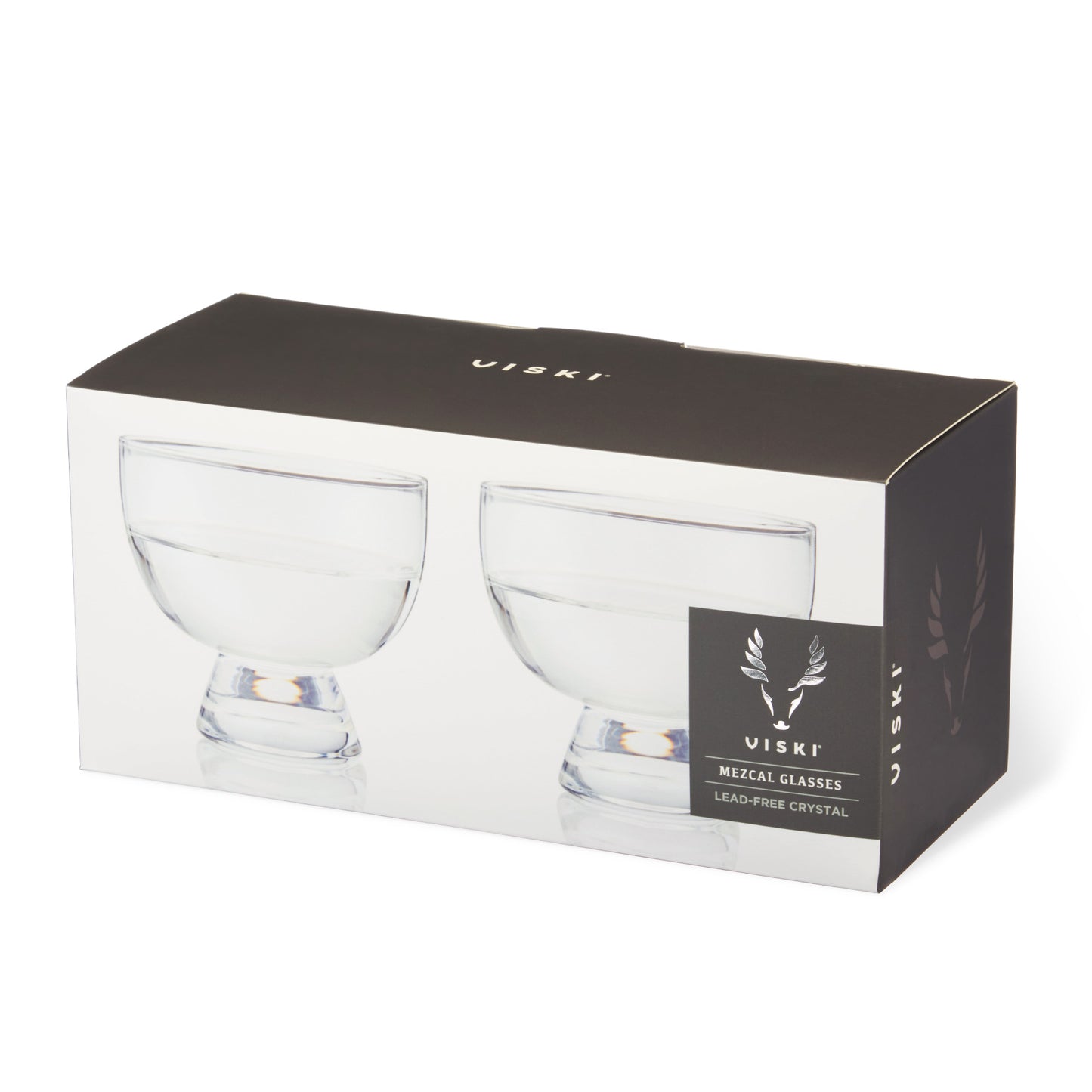 Raye Crystal Mezcal Glasses by Viski, Set of 2 | Barsonist