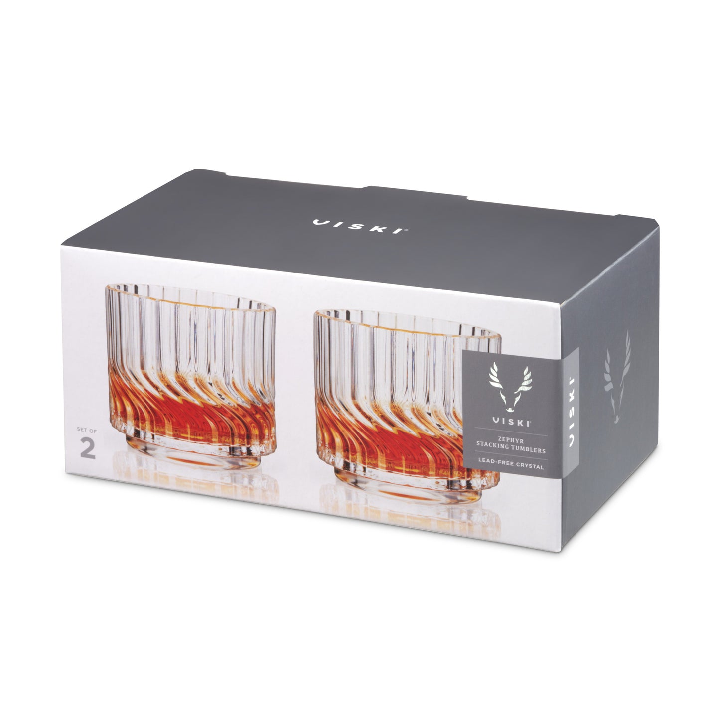 Zephyr Crystal Lowball Tumblers Viski® (Set of 2)