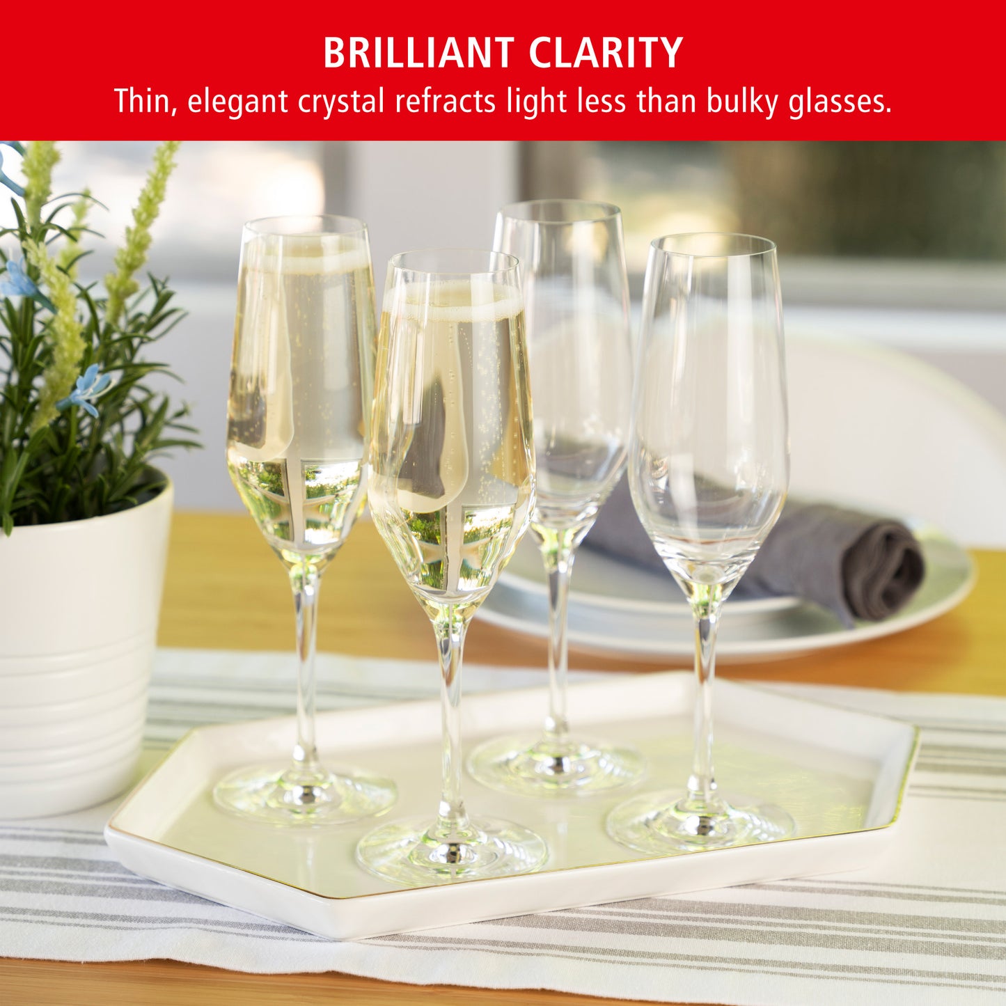 Spiegelau Style 8.5 Oz champagne Flutes (Set of 4)