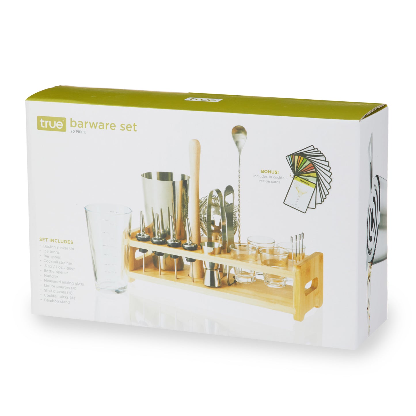 Mixologist 20 Piece Barware Set by True