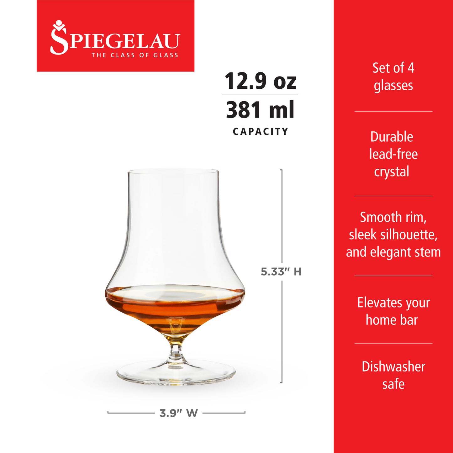 Spiegelau Willsberger Whiskey Glasses, Set of 4 | Barsonist