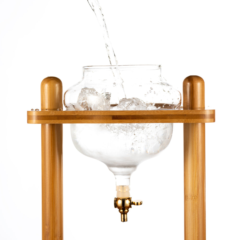 Yama Glass Cold Brew Tower Bamboo Frame 6-8 Cup | Barsonist