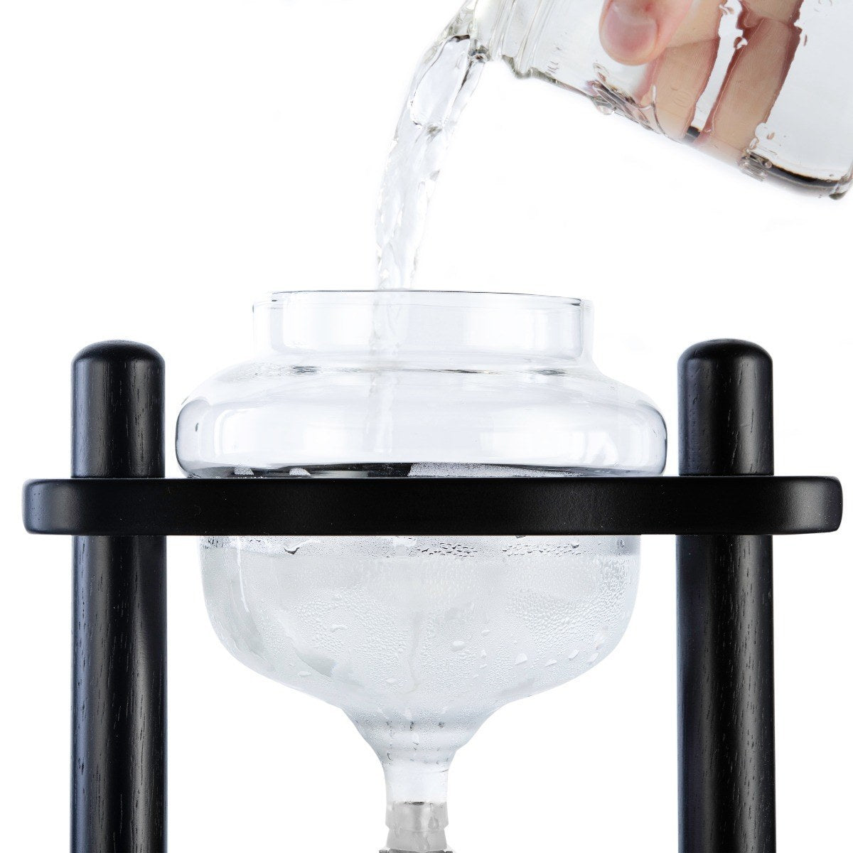 Yama Glass Cold Brew Tower – Black Frame, 32 oz | Barsonist