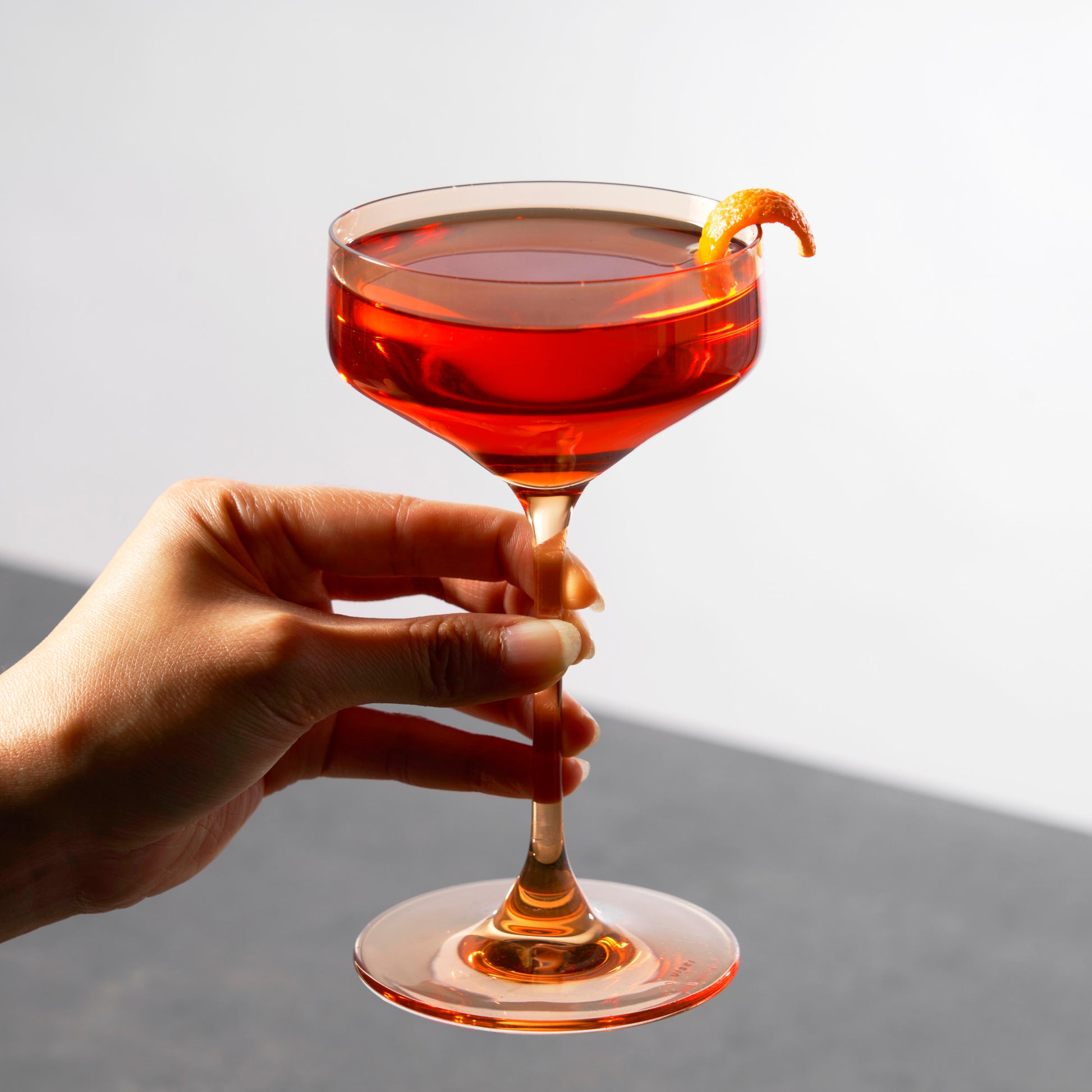 Reserve Nouveau Amber Coupe Glasses Viski® (Set of 2)