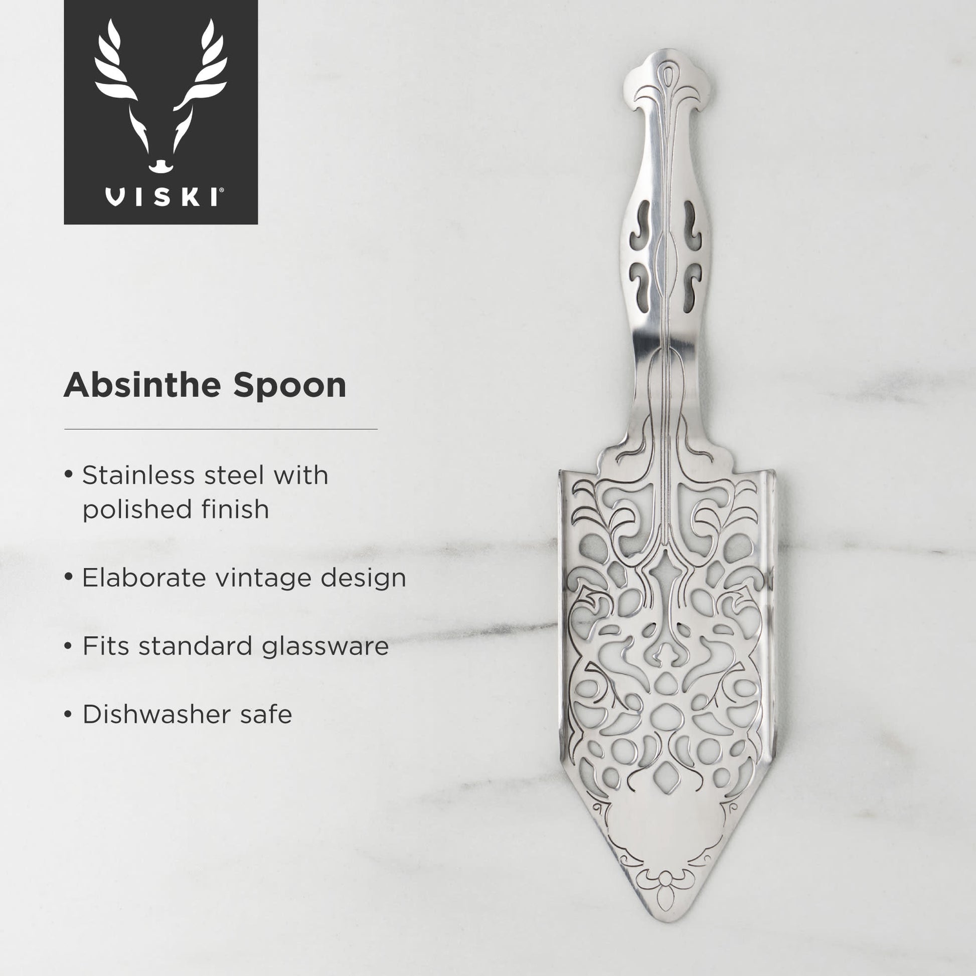 Stainless Steel Absinthe Spoon Viski®