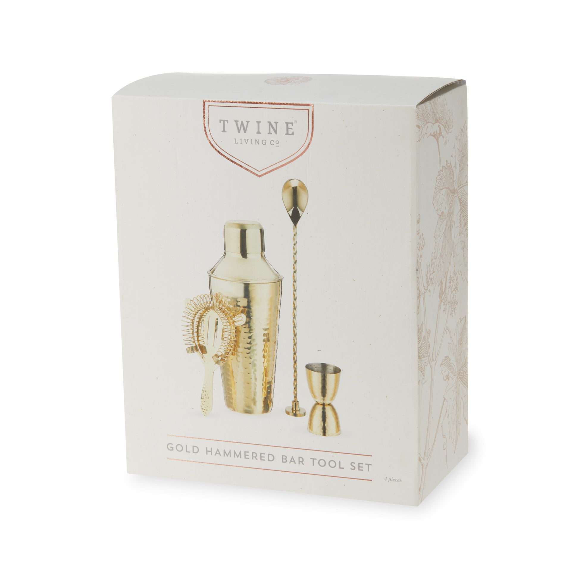 Gold Hammered Barware Set Twine®