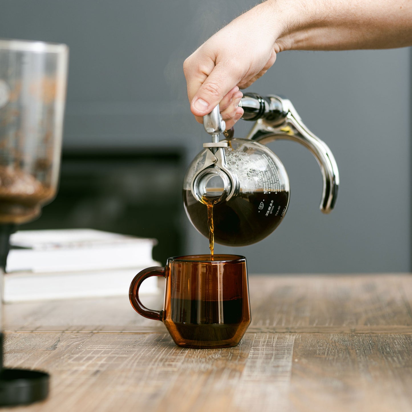 Yama Glass 3 Cup Tabletop Siphon Coffee Maker (Alcohol Burner) | Barsonist