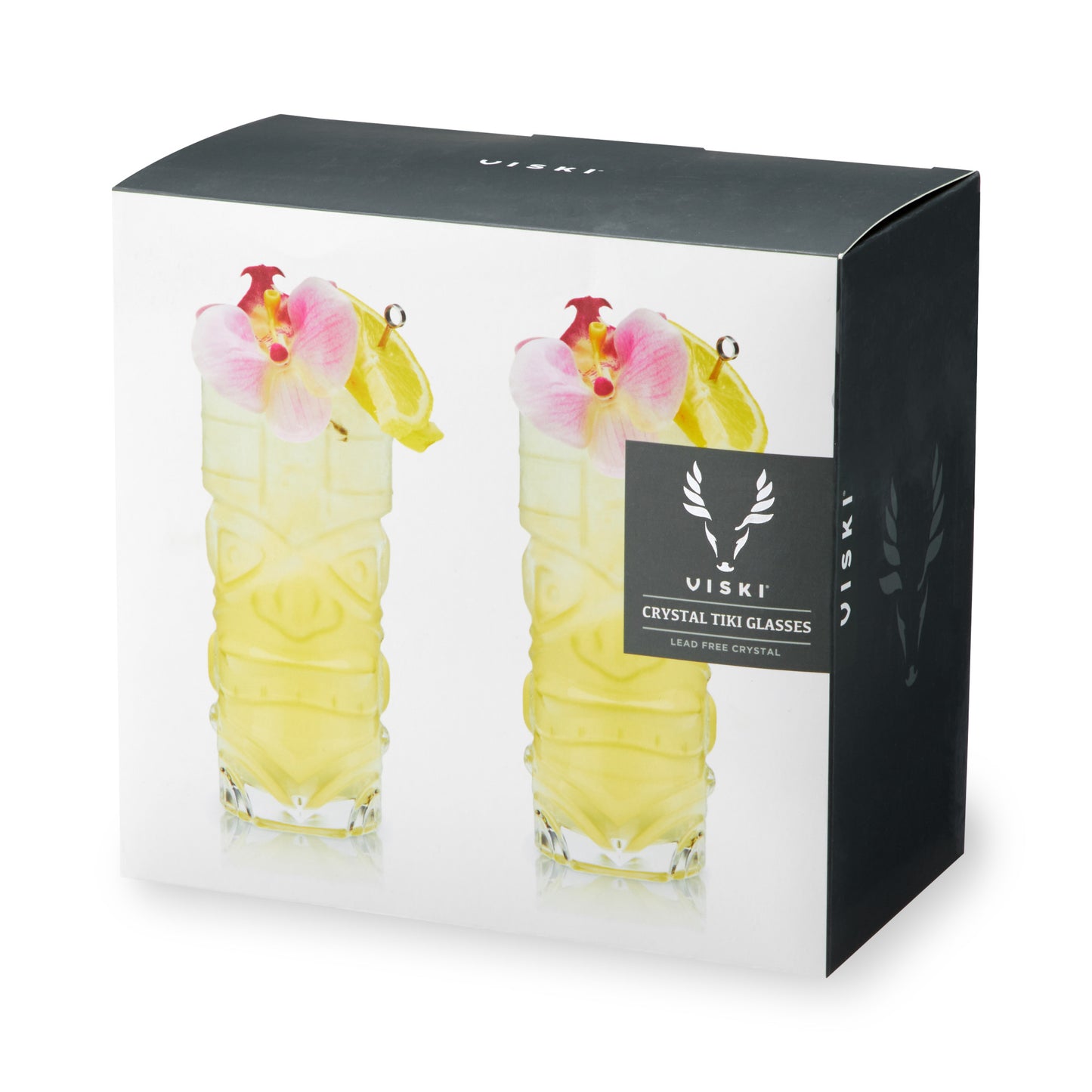 Pacific Crystal Tiki Glasses Viski® (Set of 2)