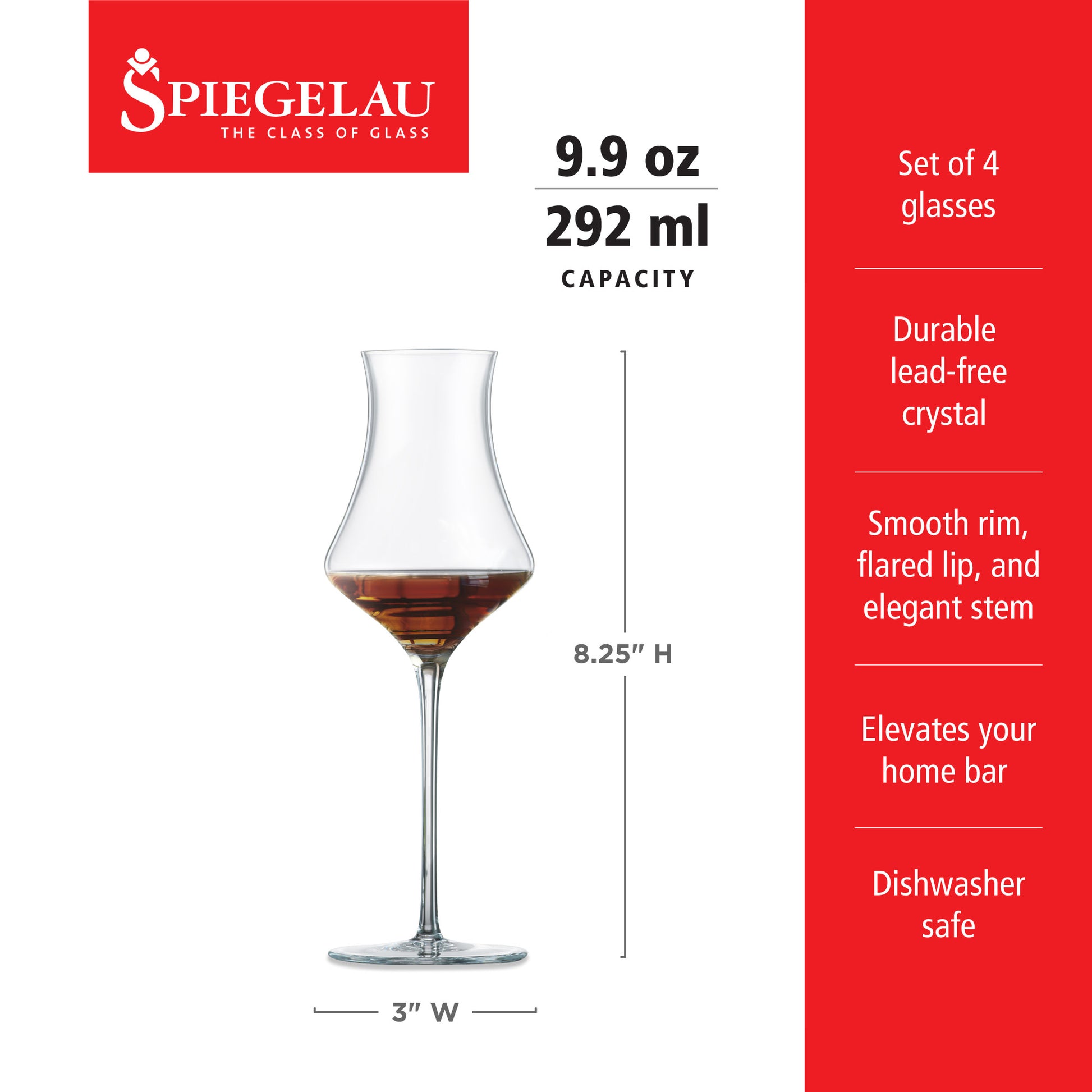 Spiegelau Willsberger 9.9 Oz Digestif Glasses (Set of 4)