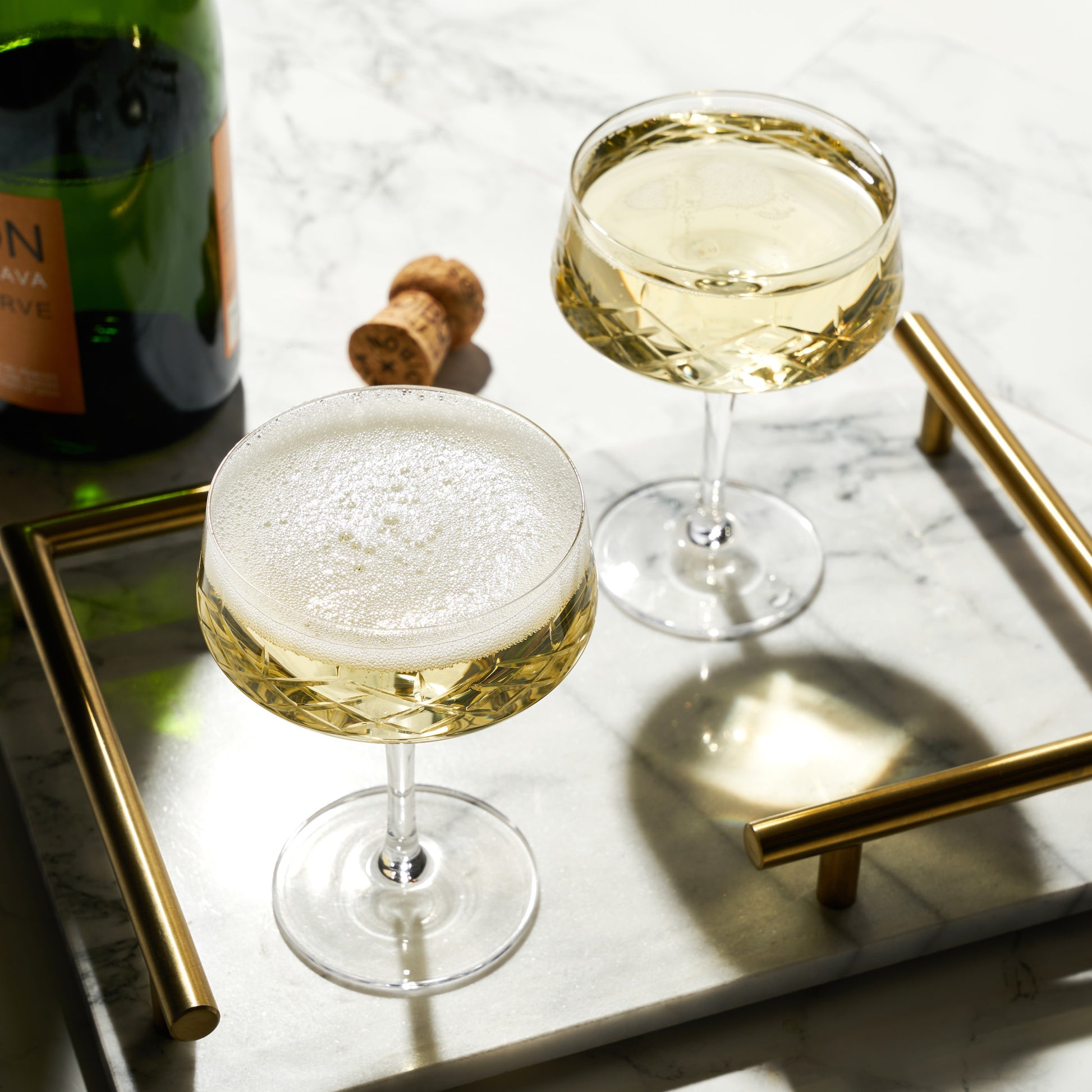 Admiral Crystal Coupe Glasses Viski® (Set of 2)
