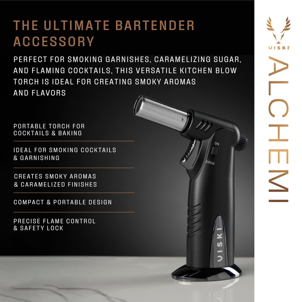 Alchemi Black Bartender's Torch Viski®