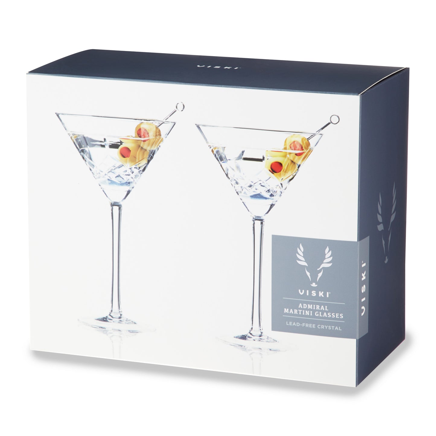 Admiral Crystal Martini Glasses Viski® (Set of 2)