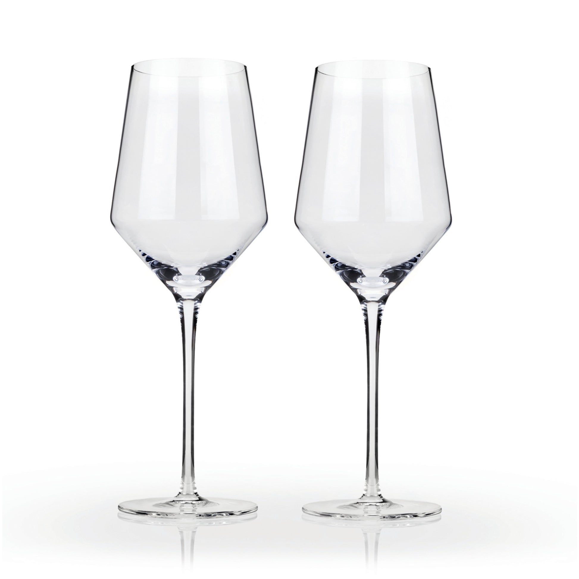 Raye Crystal Angled Chardonnay Glasses Viski® (Set of 2)