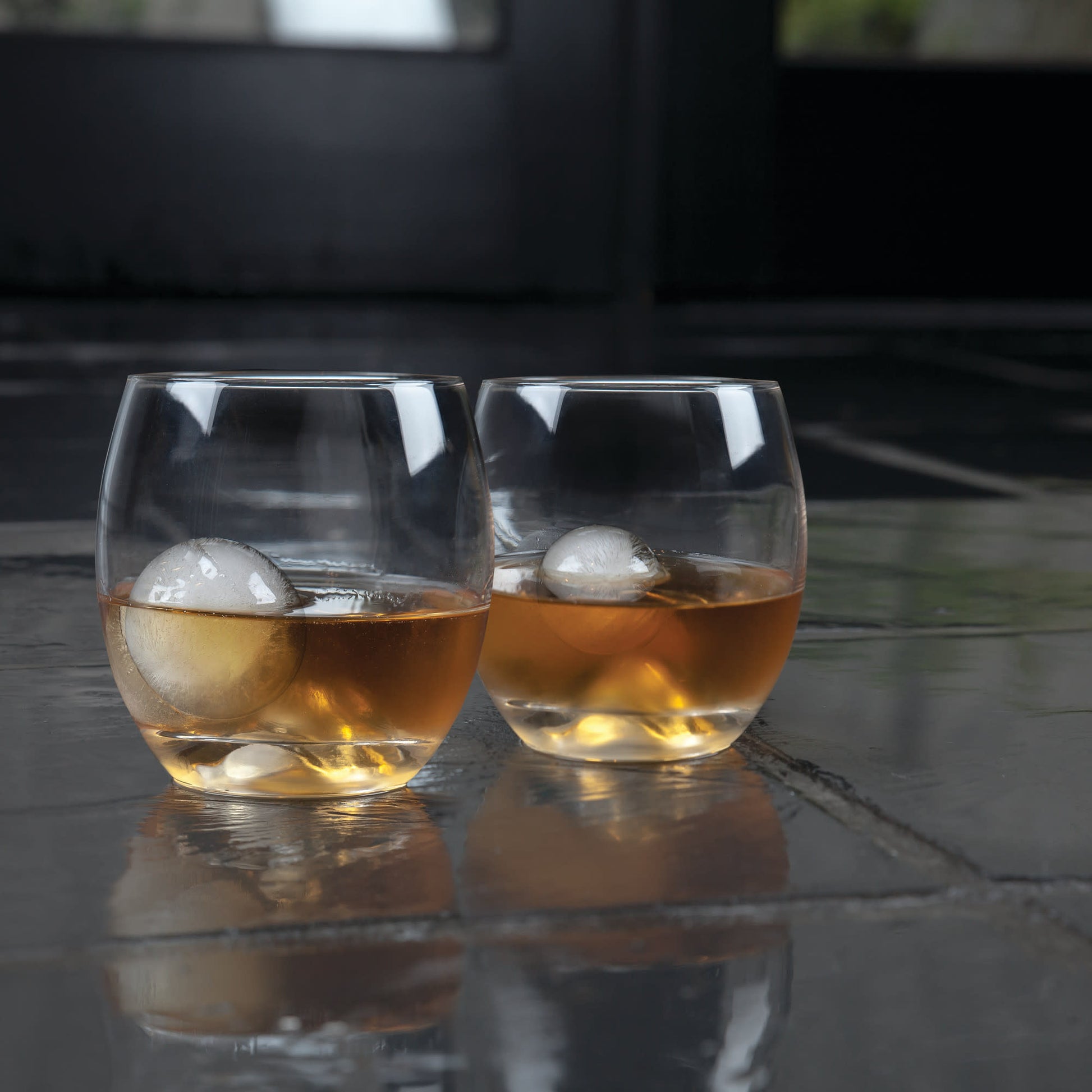 4 Piece Glacier Rocks Glass and Ice Mold Set Viski®